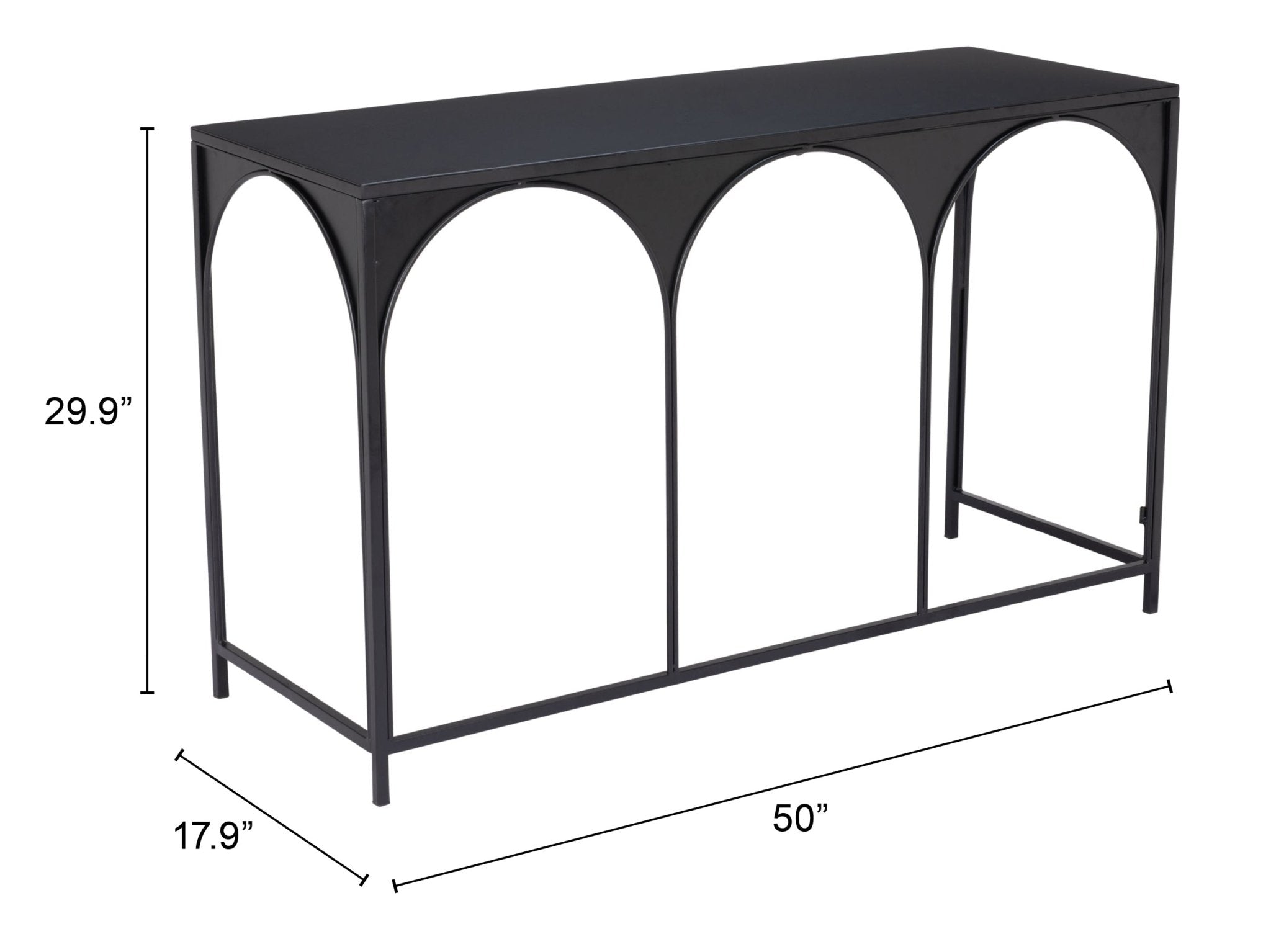 Loriet Console Table Black - Cozy Roots Decor