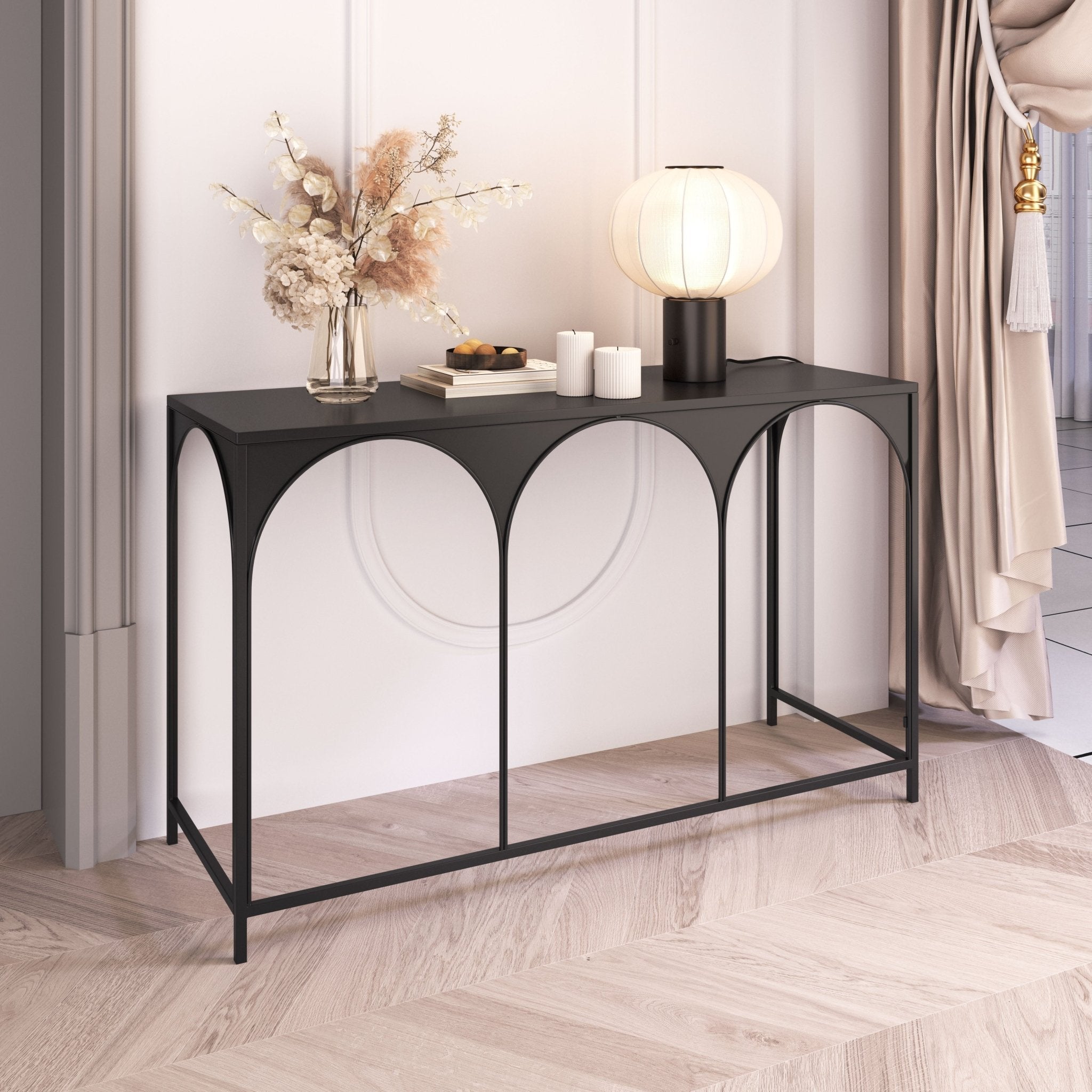Loriet Console Table Black - Cozy Roots Decor