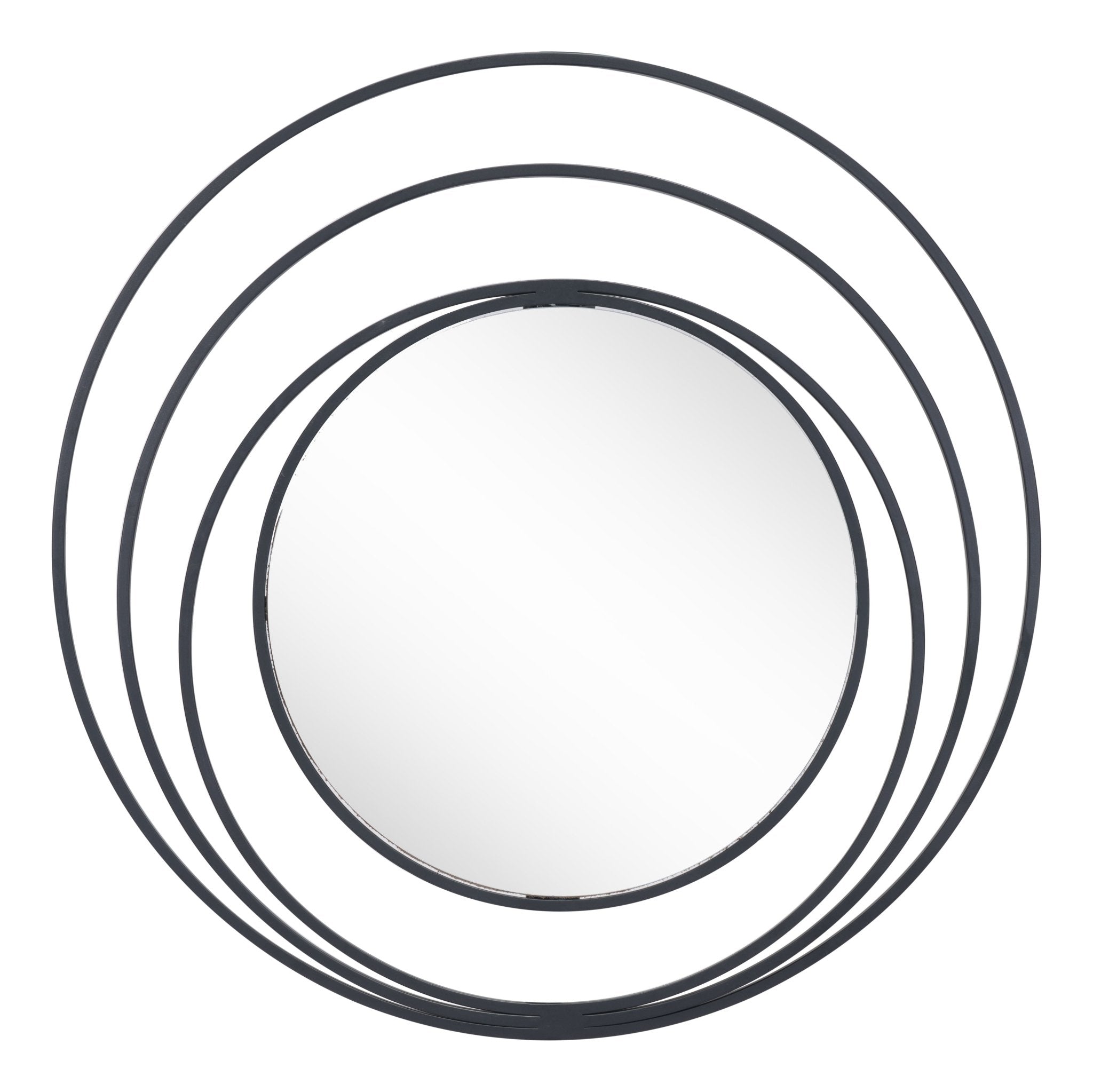 Luna Round Mirror Black - Cozy Roots Decor