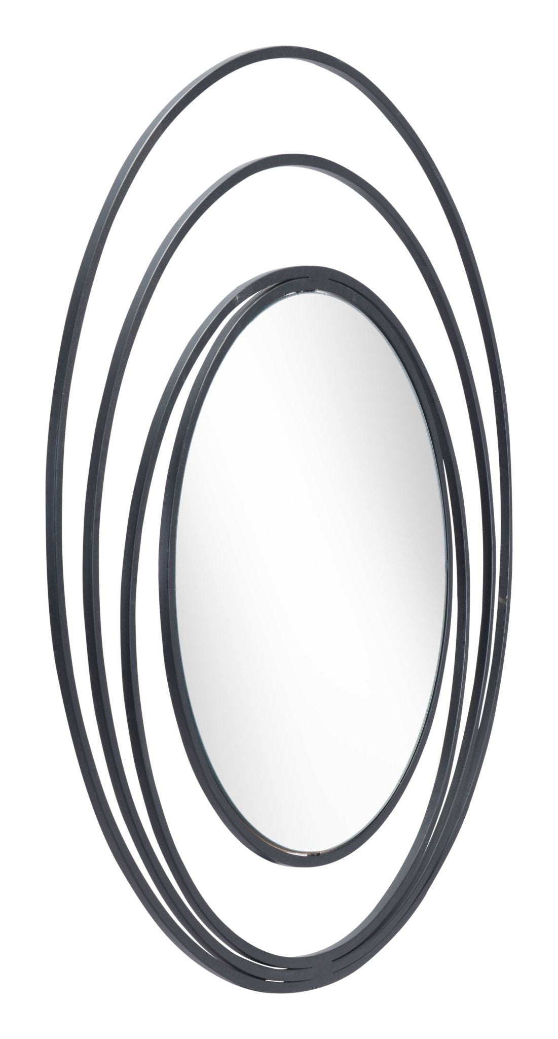 Luna Round Mirror Black - Cozy Roots Decor