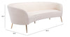 Luna Sofa Cream - Cozy Roots Decor