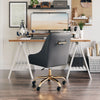 Madelaine Office Chair Gray & Gold - Cozy Roots Decor