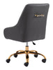 Madelaine Office Chair Gray & Gold - Cozy Roots Decor