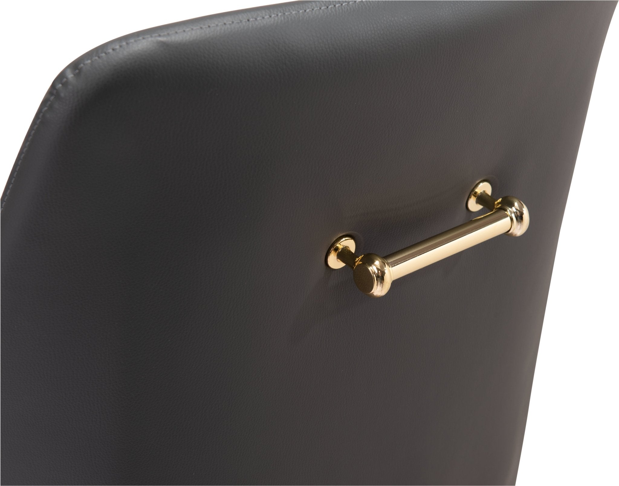 Madelaine Office Chair Gray & Gold - Cozy Roots Decor