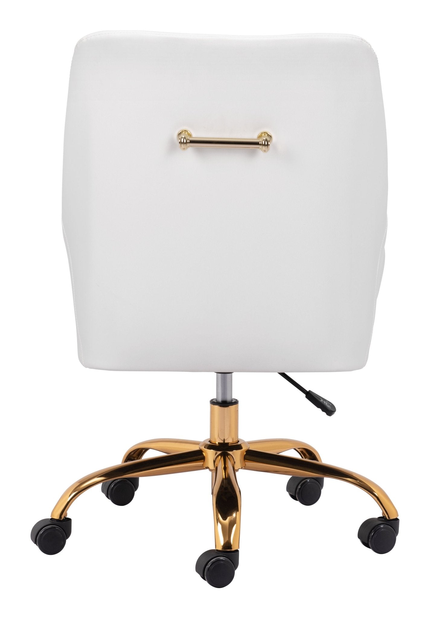 Madelaine Office Chair White & Gold - Cozy Roots Decor