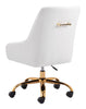 Madelaine Office Chair White & Gold - Cozy Roots Decor