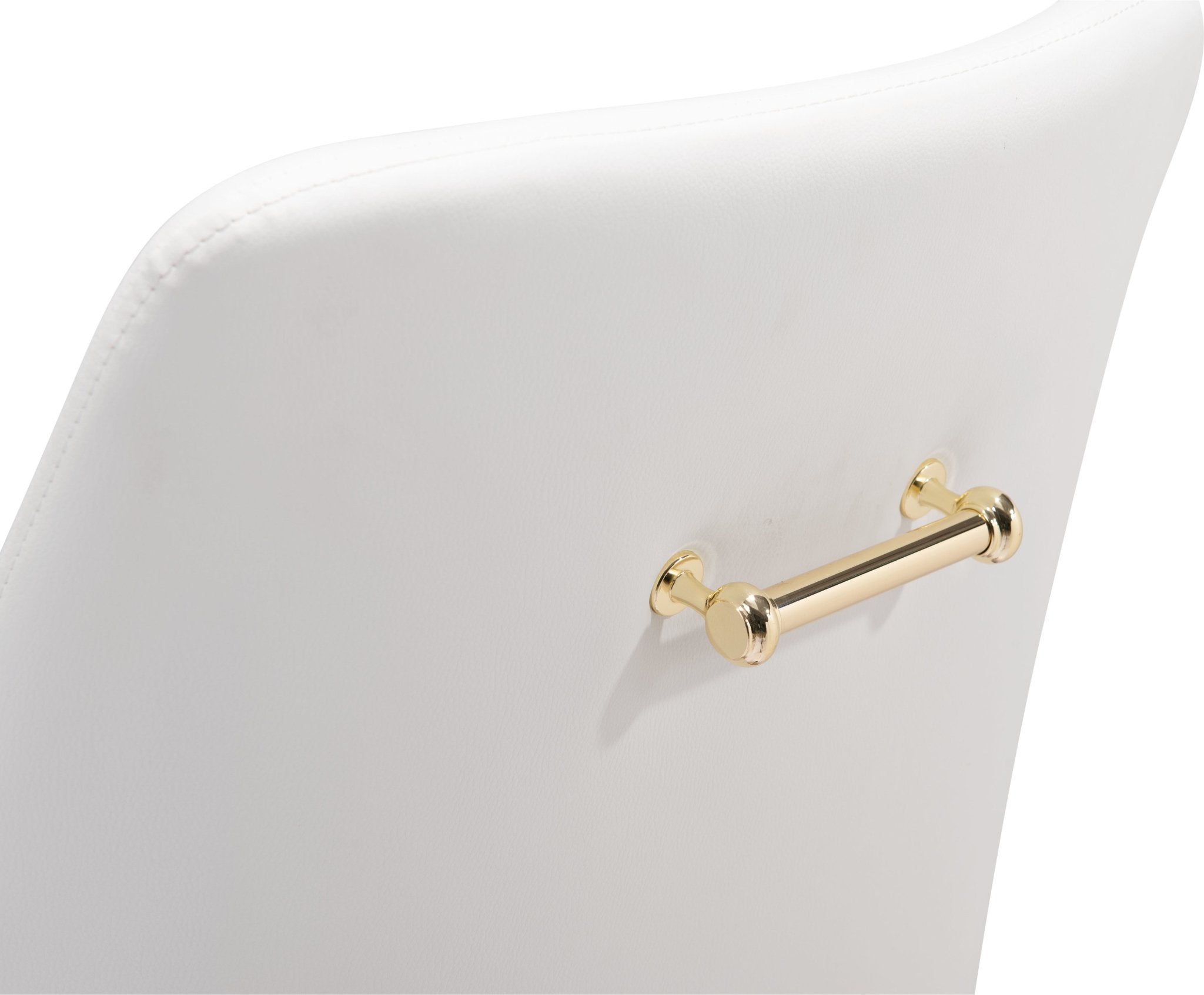 Madelaine Office Chair White & Gold - Cozy Roots Decor