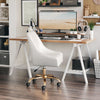 Madelaine Office Chair White & Gold - Cozy Roots Decor