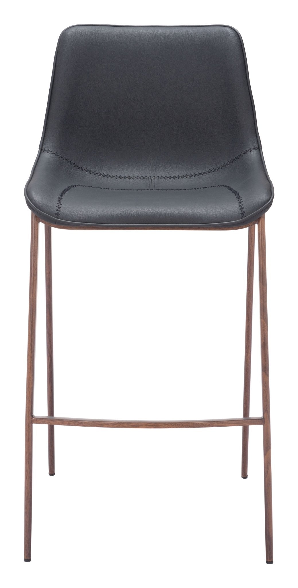 Magnus Barstool (Set of 2) Black & Walnut - Cozy Roots Decor
