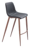 Magnus Barstool (Set of 2) Black & Walnut - Cozy Roots Decor