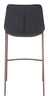 Magnus Barstool (Set of 2) Black & Walnut - Cozy Roots Decor