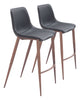 Magnus Barstool (Set of 2) Black & Walnut - Cozy Roots Decor