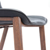 Magnus Barstool (Set of 2) Black & Walnut - Cozy Roots Decor