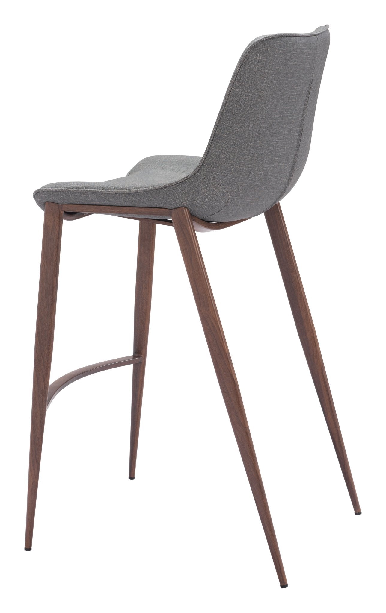 Magnus Barstool (Set of 2) Slate Gray & Walnut - Cozy Roots Decor