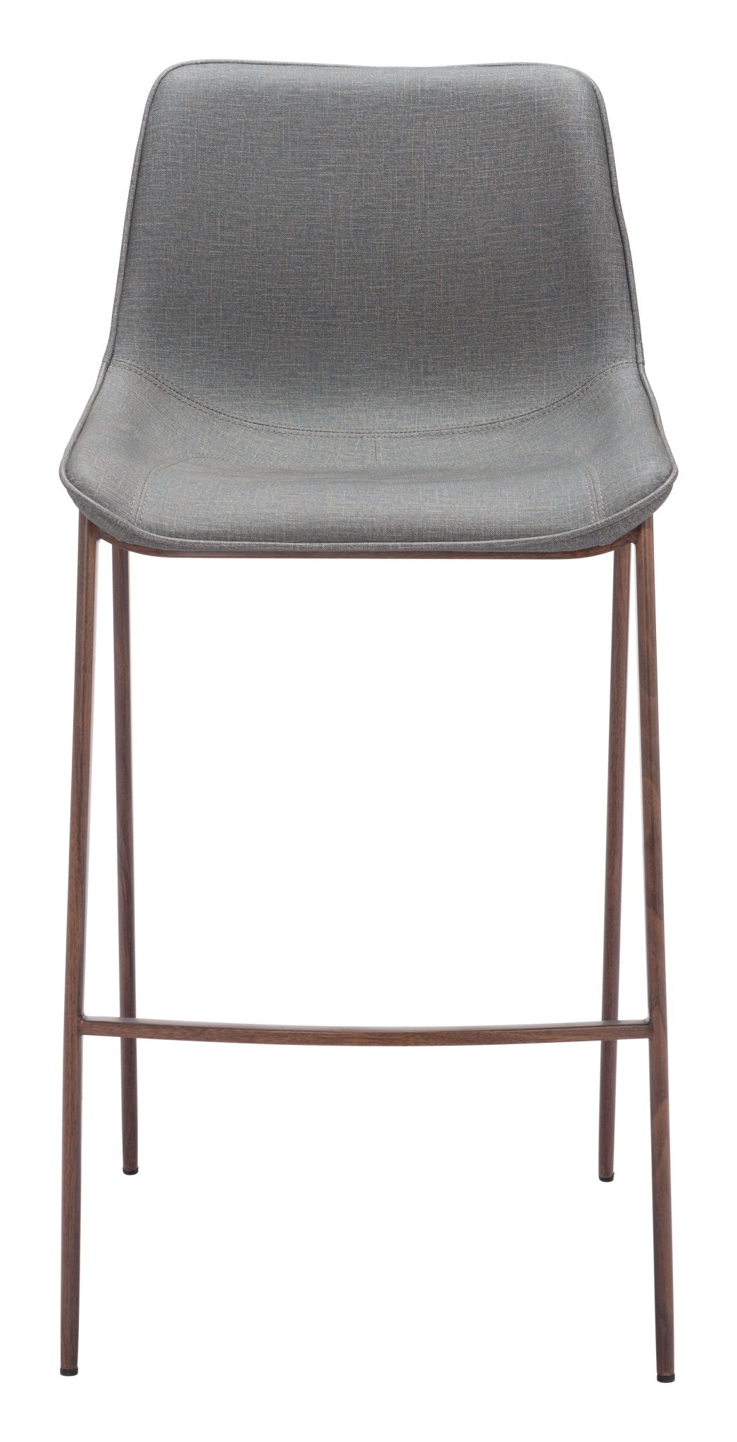 Magnus Barstool (Set of 2) Slate Gray & Walnut - Cozy Roots Decor