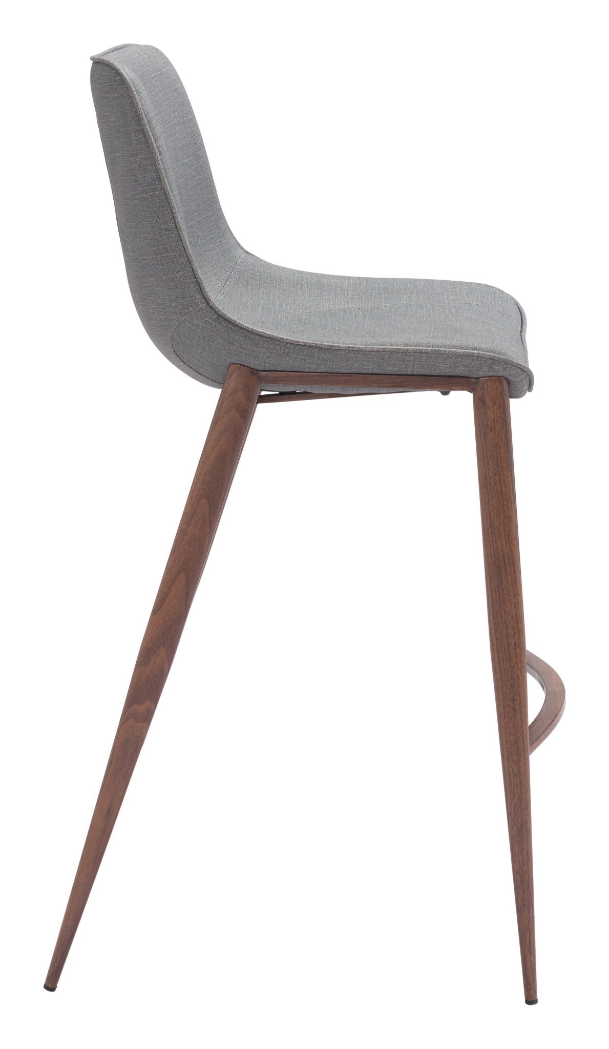 Magnus Barstool (Set of 2) Slate Gray & Walnut - Cozy Roots Decor