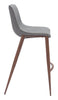 Magnus Barstool (Set of 2) Slate Gray & Walnut - Cozy Roots Decor