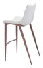 Magnus Barstool (Set of 2) White & Walnut - Cozy Roots Decor