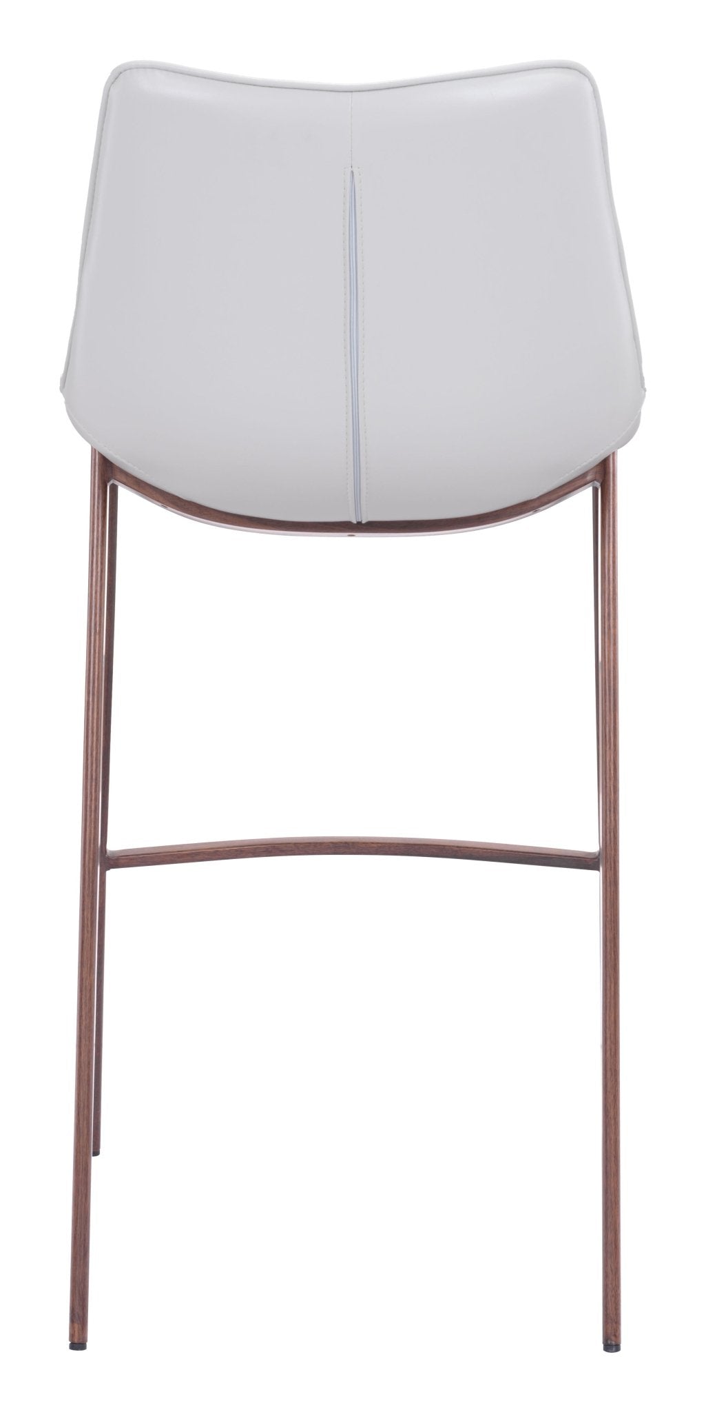 Magnus Barstool (Set of 2) White & Walnut - Cozy Roots Decor