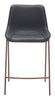 Magnus Counter Stool (Set of 2) Black & Walnut - Cozy Roots Decor