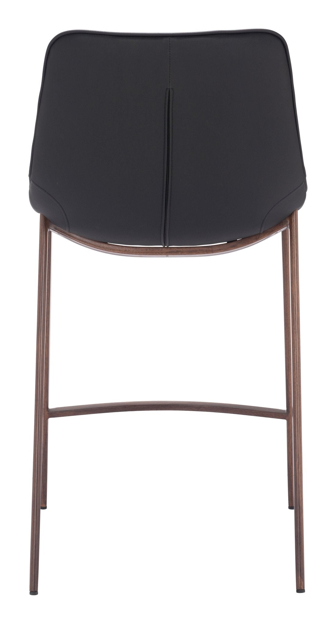 Magnus Counter Stool (Set of 2) Black & Walnut - Cozy Roots Decor