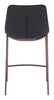 Magnus Counter Stool (Set of 2) Black & Walnut - Cozy Roots Decor