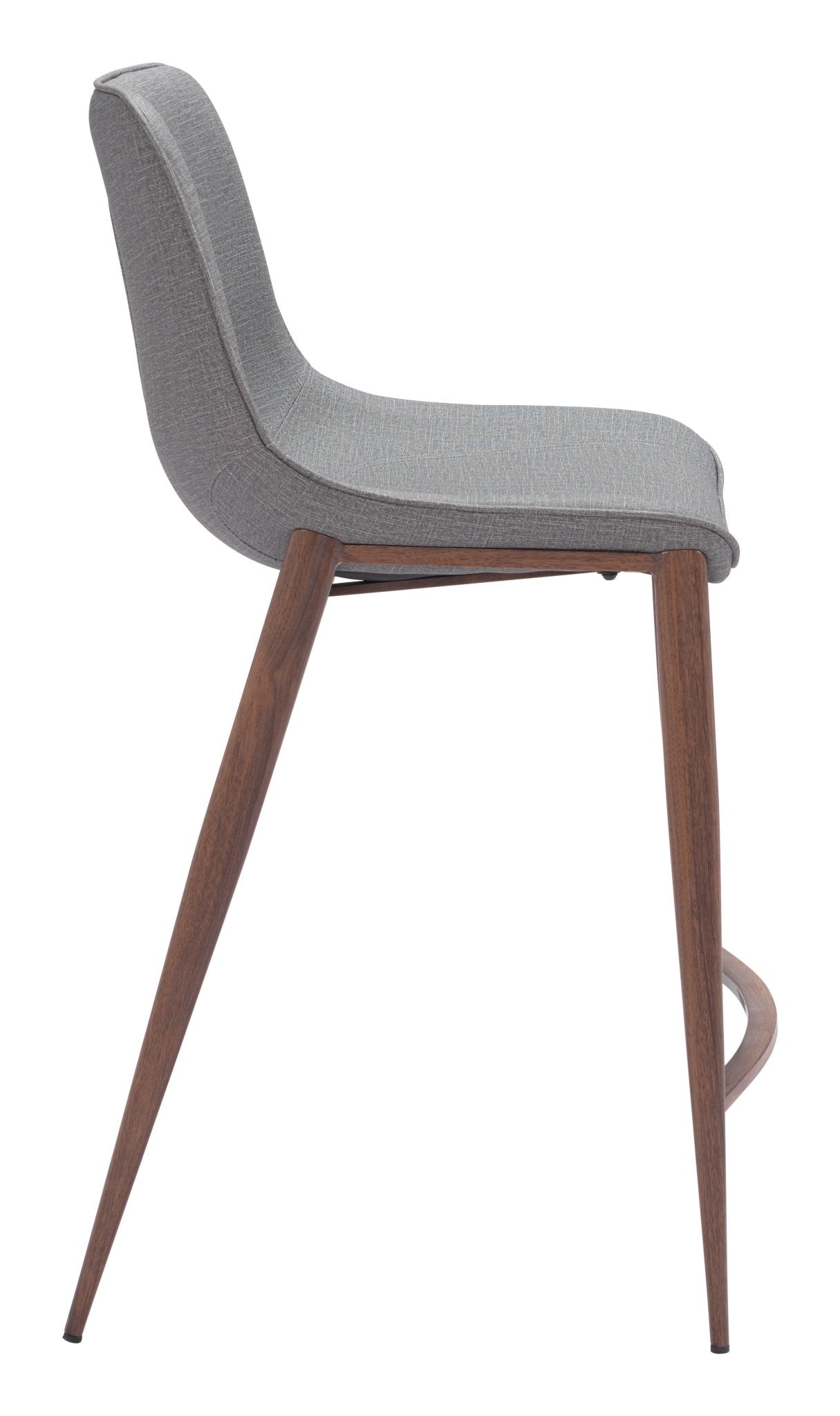 Magnus Counter Stool (Set of 2) Slate Gray & Walnut - Cozy Roots Decor