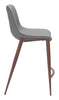 Magnus Counter Stool (Set of 2) Slate Gray & Walnut - Cozy Roots Decor