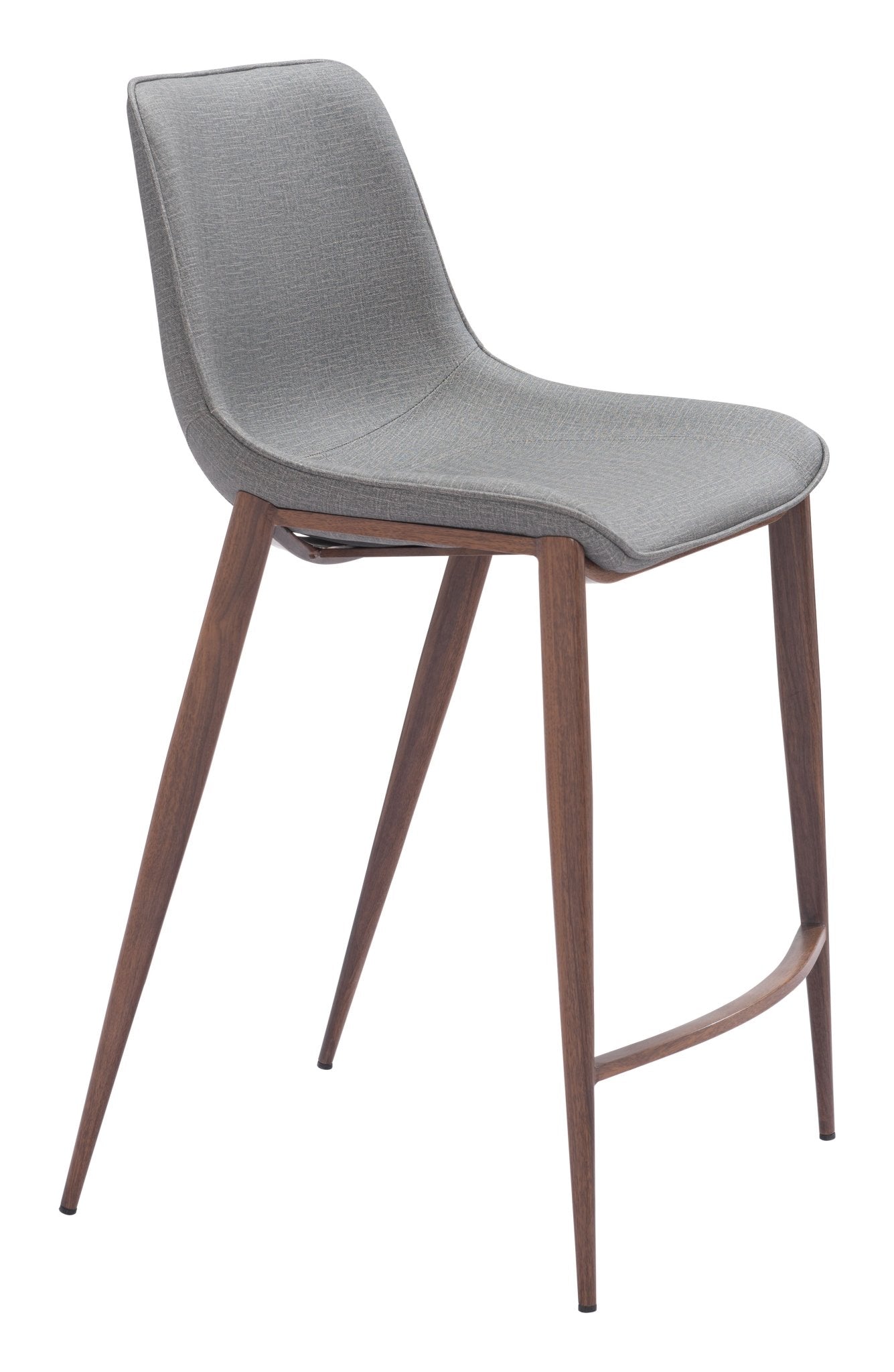 Magnus Counter Stool (Set of 2) Slate Gray & Walnut - Cozy Roots Decor