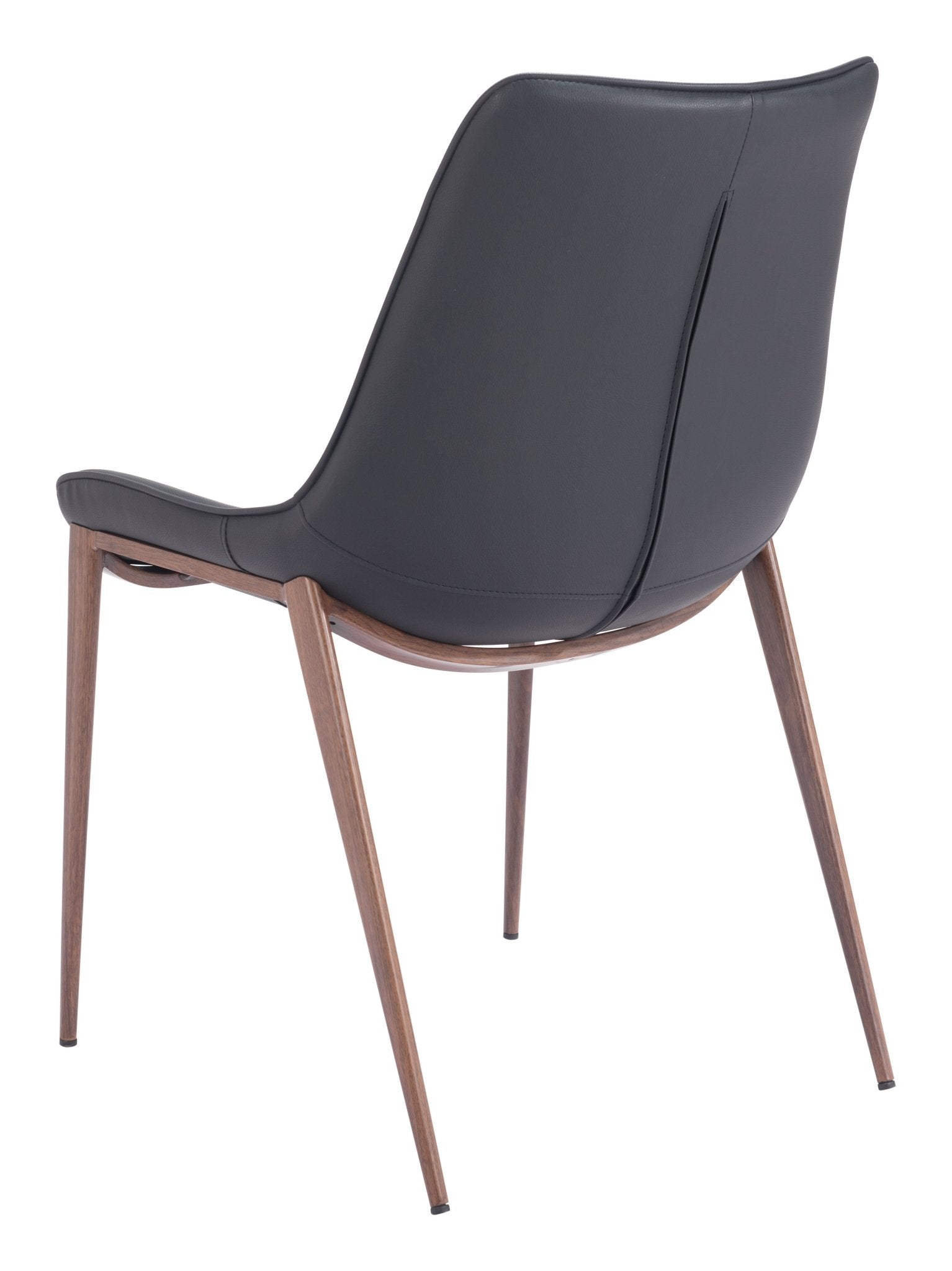 Magnus Dining Chair (Set of 2) Black & Walnut - Cozy Roots Decor
