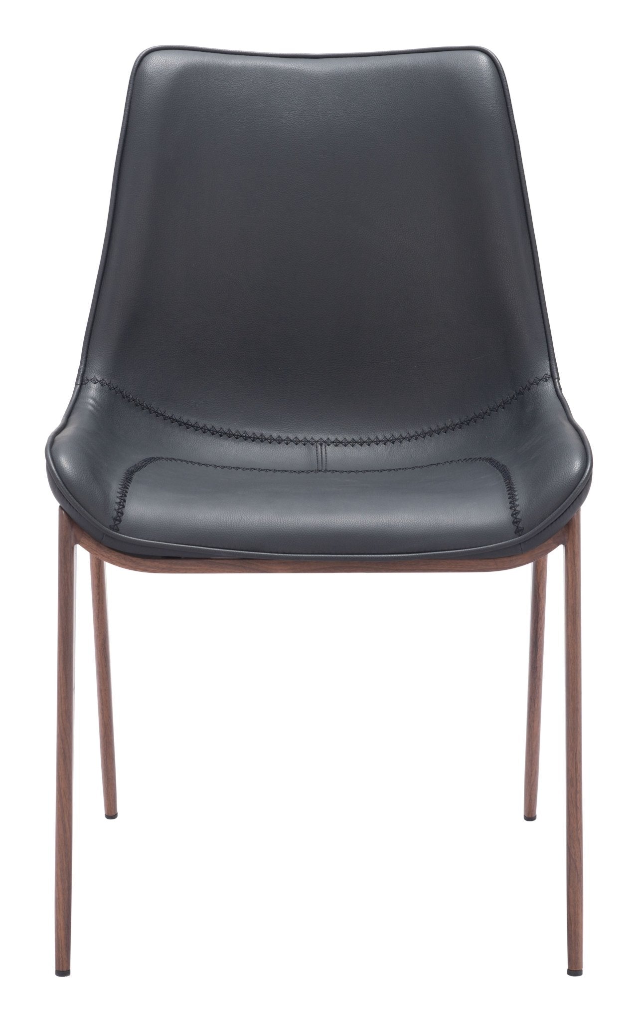 Magnus Dining Chair (Set of 2) Black & Walnut - Cozy Roots Decor