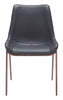 Magnus Dining Chair (Set of 2) Black & Walnut - Cozy Roots Decor