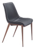 Magnus Dining Chair (Set of 2) Black & Walnut - Cozy Roots Decor