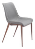 Magnus Dining Chair (Set of 2) Slate Gray & Walnut - Cozy Roots Decor