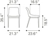 Magnus Dining Chair (Set of 2) Slate Gray & Walnut - Cozy Roots Decor