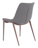 Magnus Dining Chair (Set of 2) Slate Gray & Walnut - Cozy Roots Decor