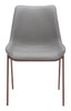 Magnus Dining Chair (Set of 2) Slate Gray & Walnut - Cozy Roots Decor