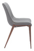 Magnus Dining Chair (Set of 2) Slate Gray & Walnut - Cozy Roots Decor