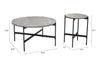 Malo Coffee Table Set (2 - Piece) Gray & Black - Cozy Roots Decor