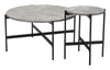 Malo Coffee Table Set (2 - Piece) Gray & Black - Cozy Roots Decor