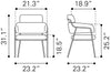 Marcel Dining Chair (Set of 2) Cream - Cozy Roots Decor