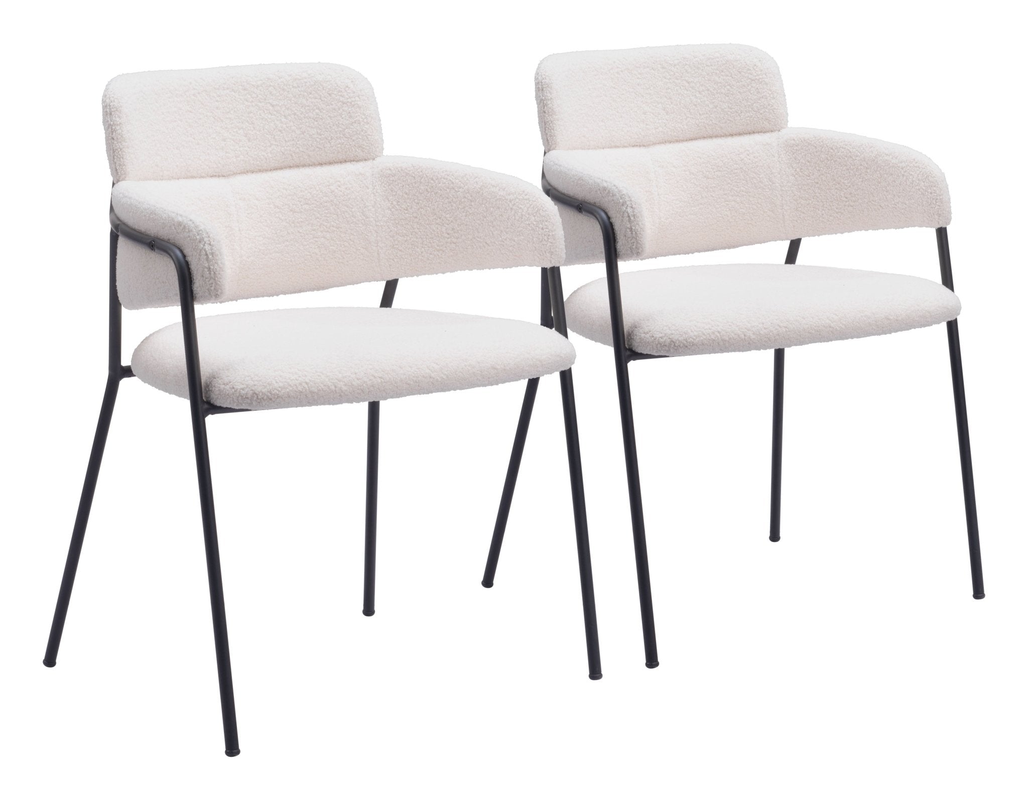Marcel Dining Chair (Set of 2) Cream - Cozy Roots Decor