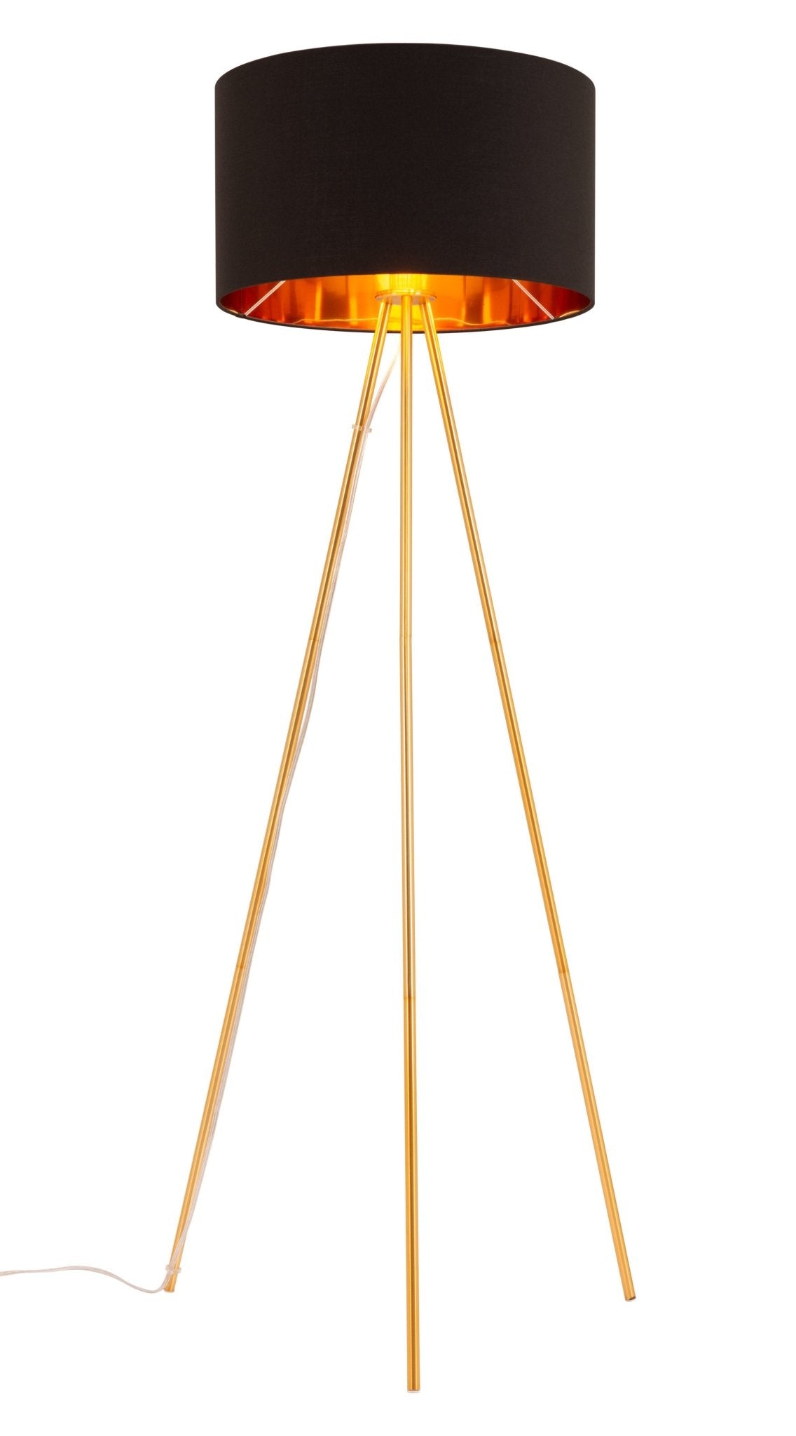 Mariel Floor Lamp Black & Gold - Cozy Roots Decor