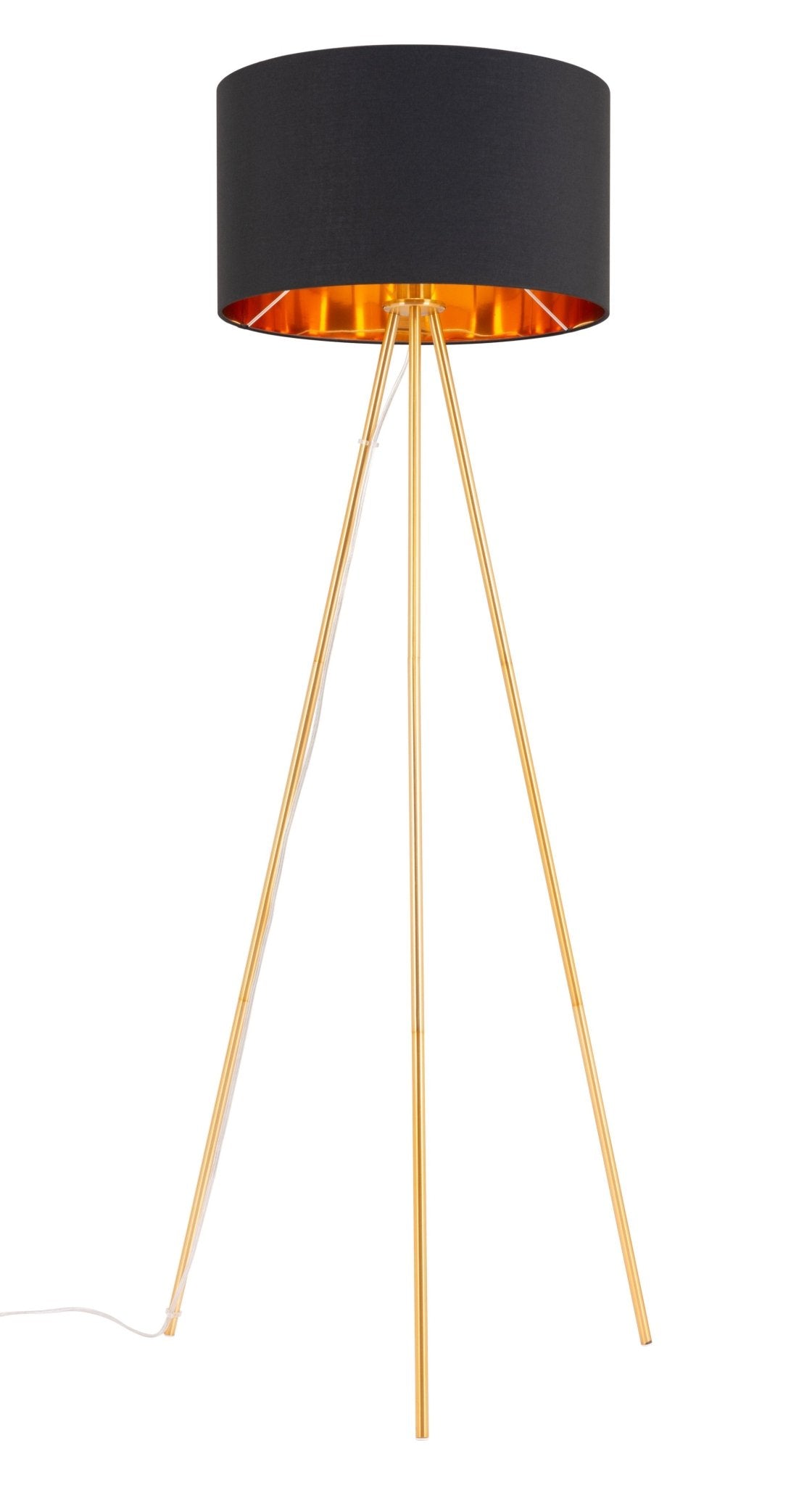Mariel Floor Lamp Black & Gold - Cozy Roots Decor
