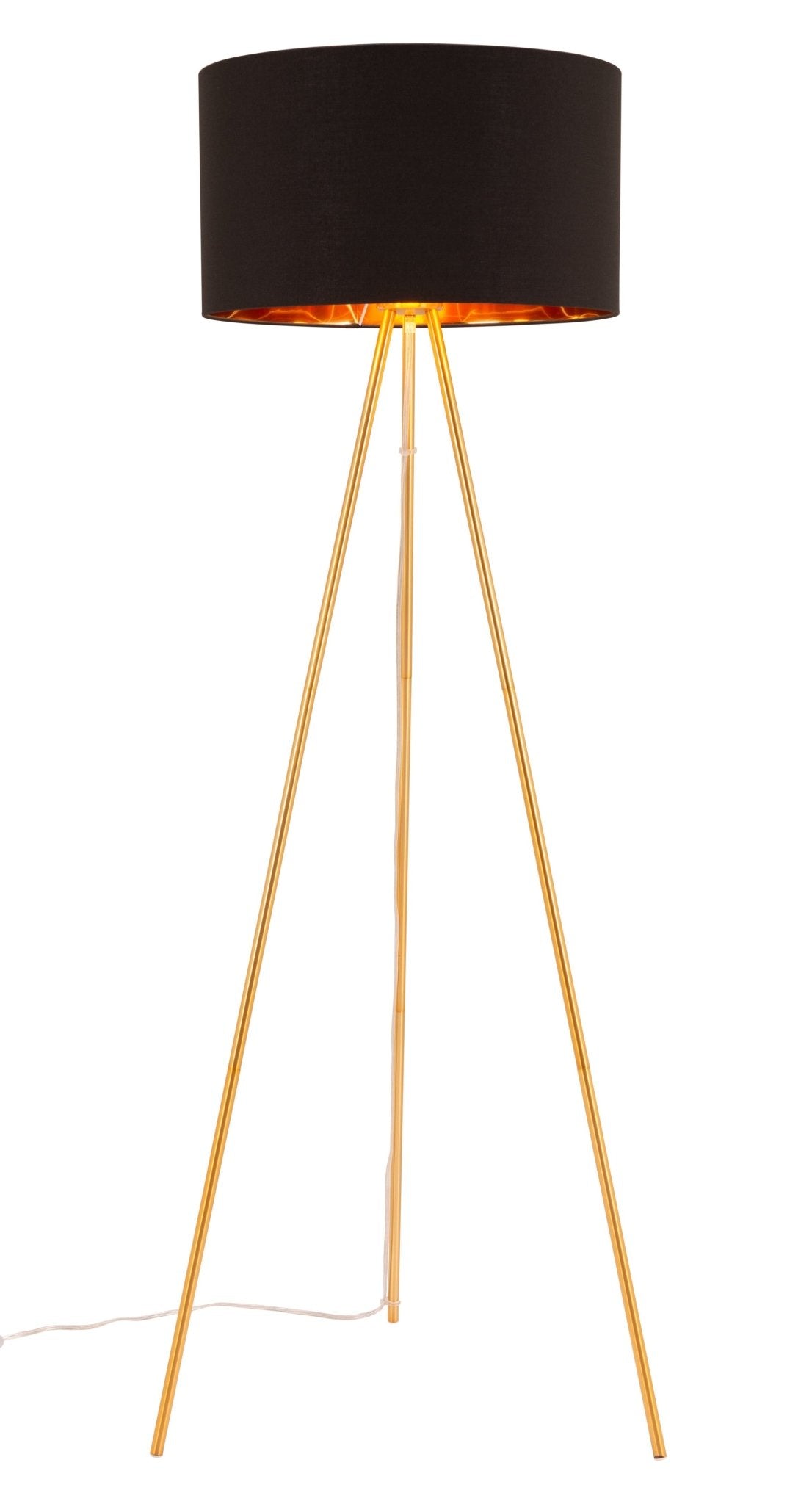 Mariel Floor Lamp Black & Gold - Cozy Roots Decor