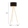 Mariel Floor Lamp Black & Gold - Cozy Roots Decor