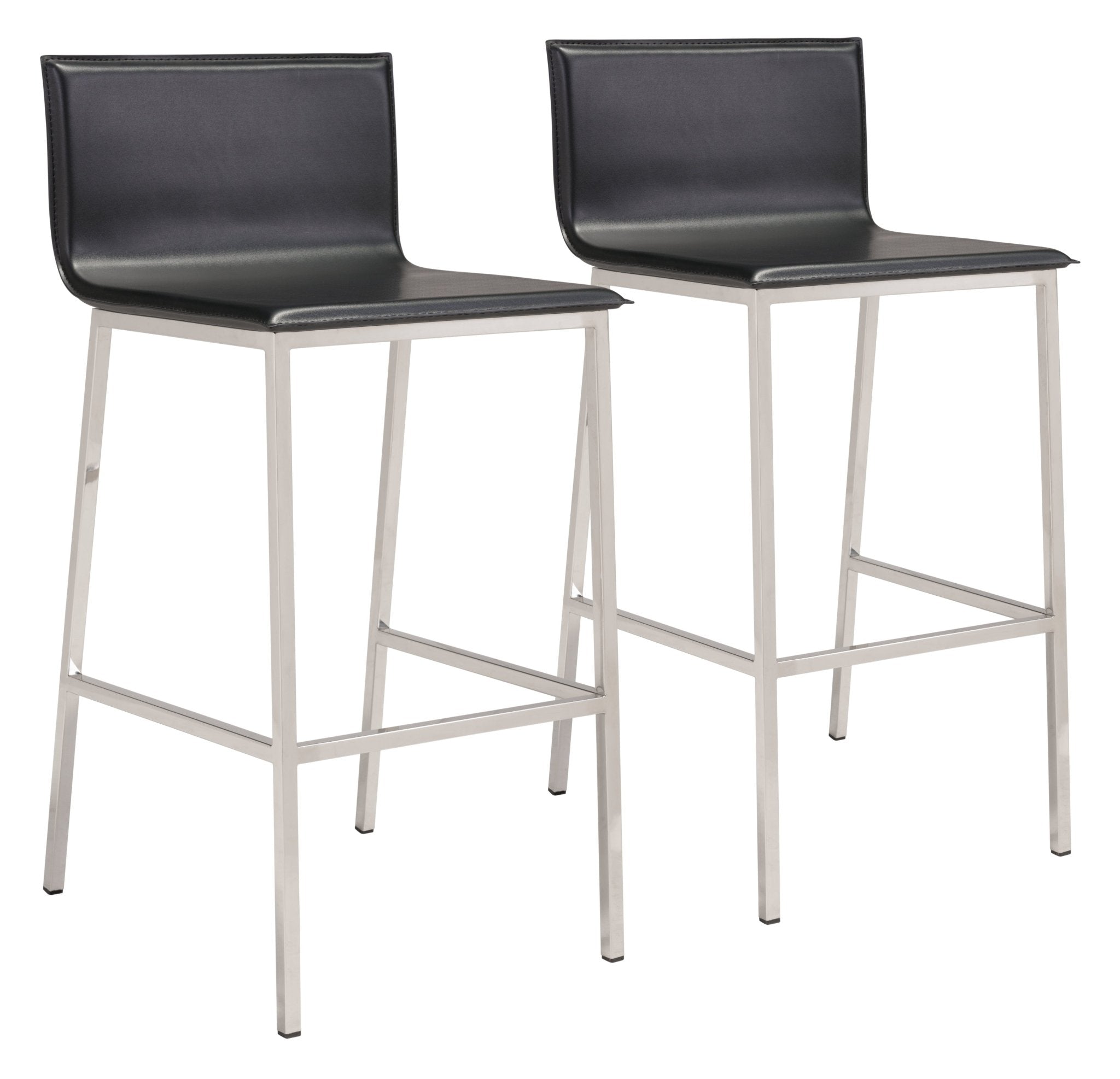 Marina Barstool (Set of 2) Black - Cozy Roots Decor