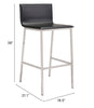 Marina Barstool (Set of 2) Black - Cozy Roots Decor