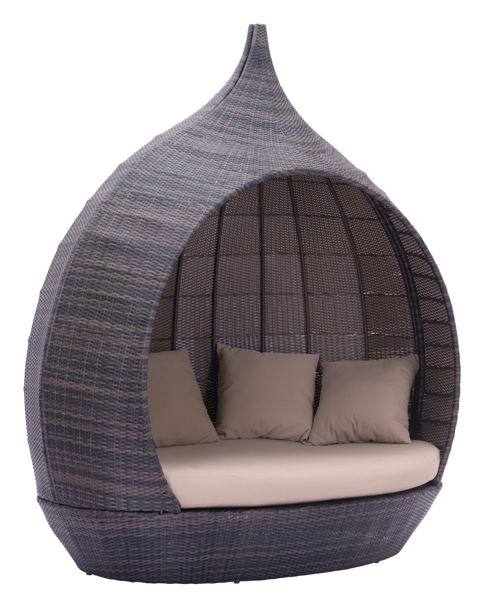 Martinique Beach Daybed Brown & Beige - Cozy Roots Decor