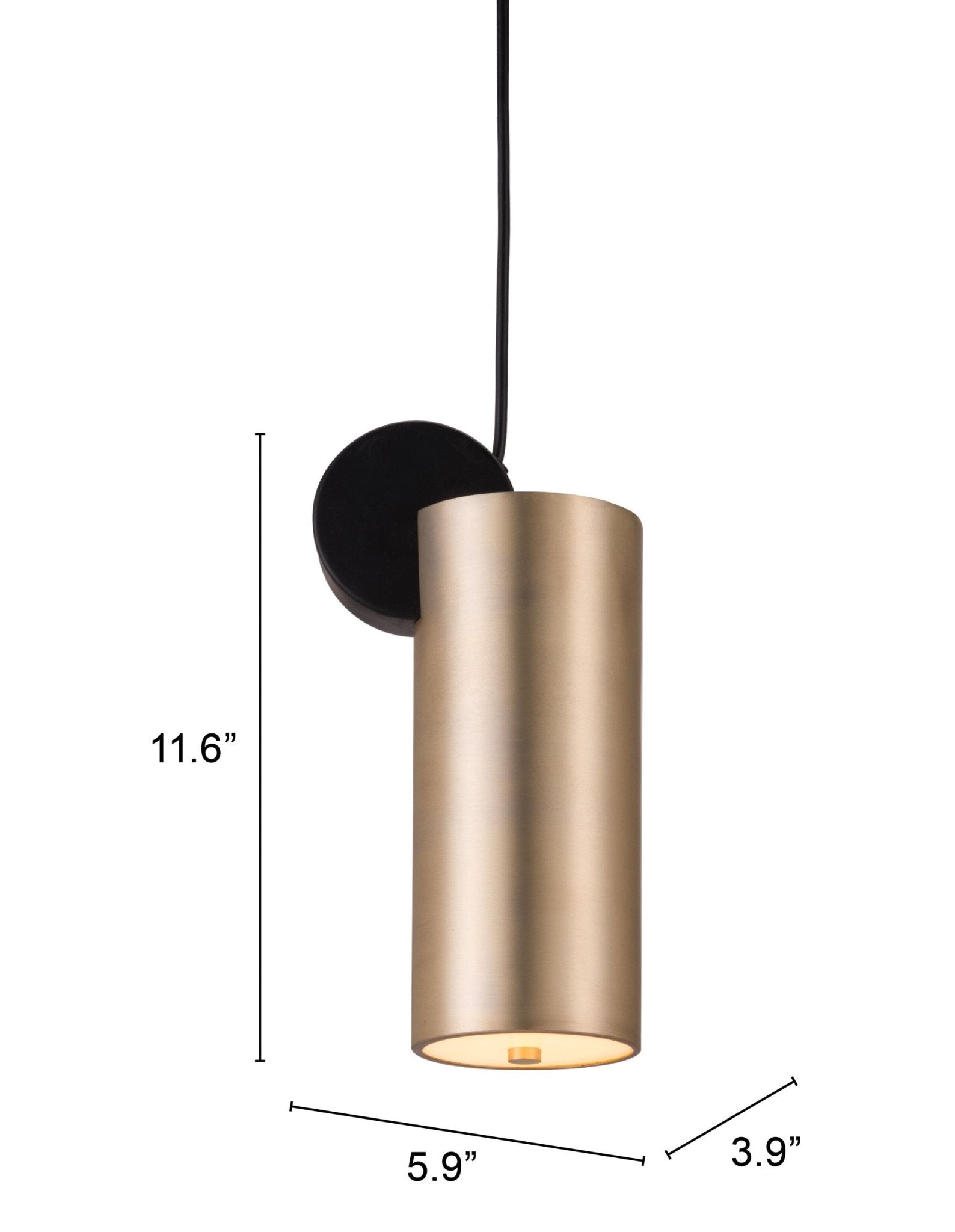 Martiza Ceiling Lamp Gold & Black - Cozy Roots Decor